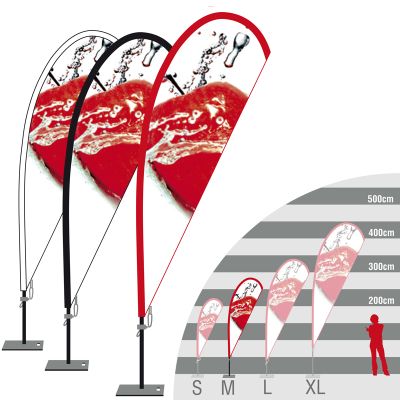 Beachflag Promo Feather Straight